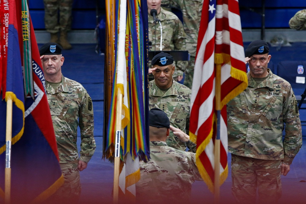 10th MTN DIV Change of Command