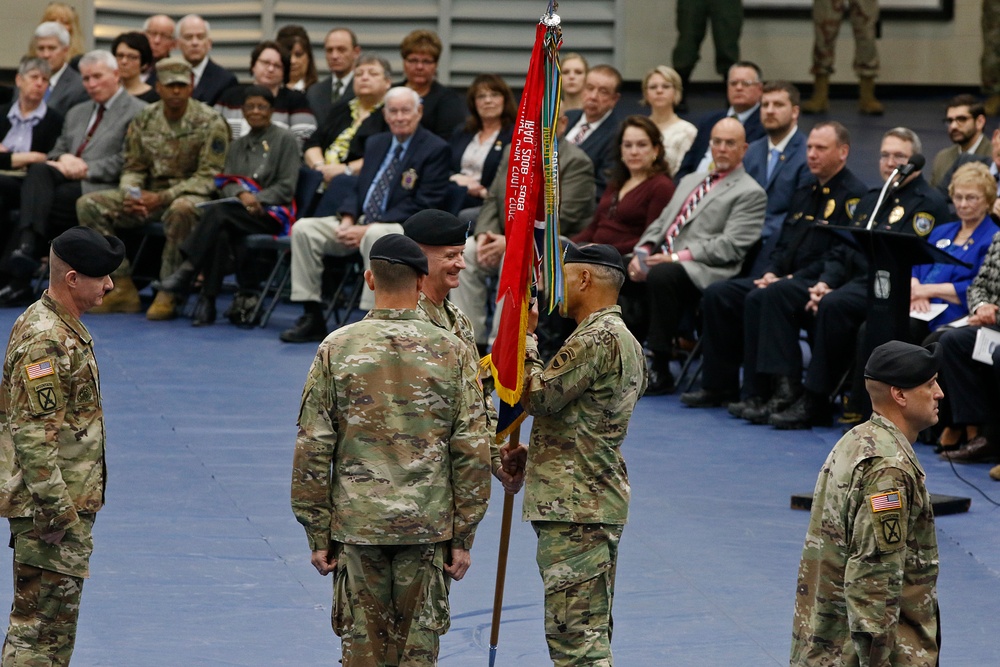 10th MTN DIV Change of Command