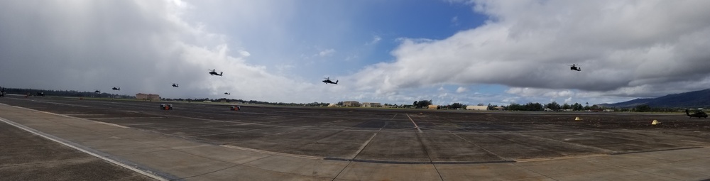 2nd Squadron, 6th Cavalry Regiment fly across Oahu
