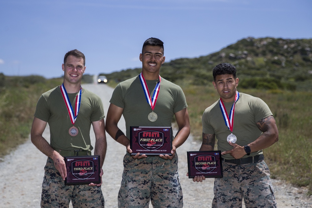 U.S. Marines compete in Commanding General's Cup Oscar Mike Hill Challenge