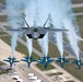 F-22 Raptor makes historic flight with Blue Angels