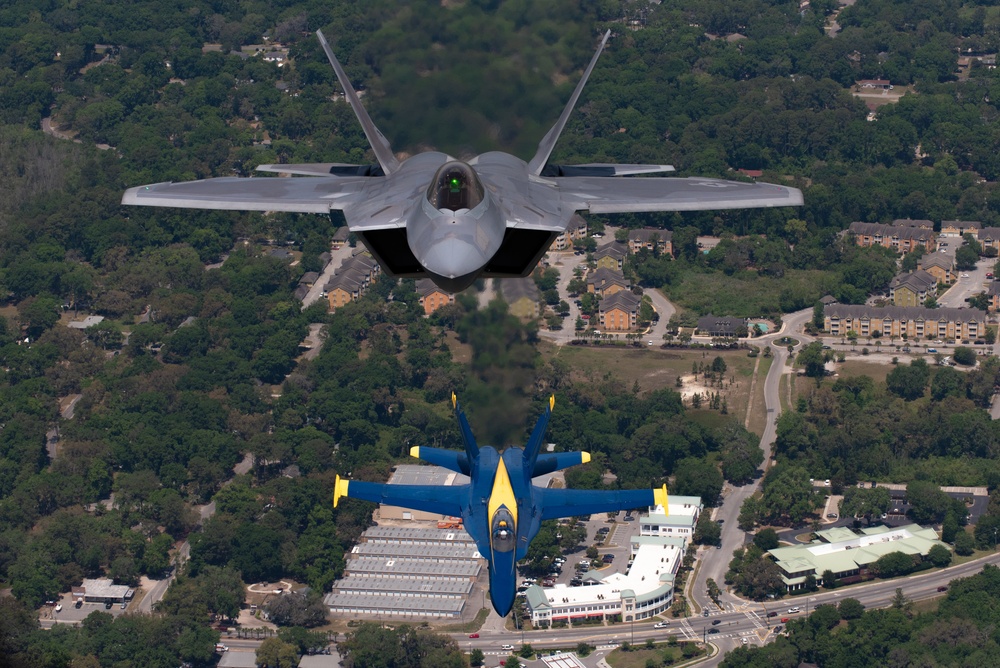 Blue Angels, F-22 Raptor and other planes amaze 38,000 at