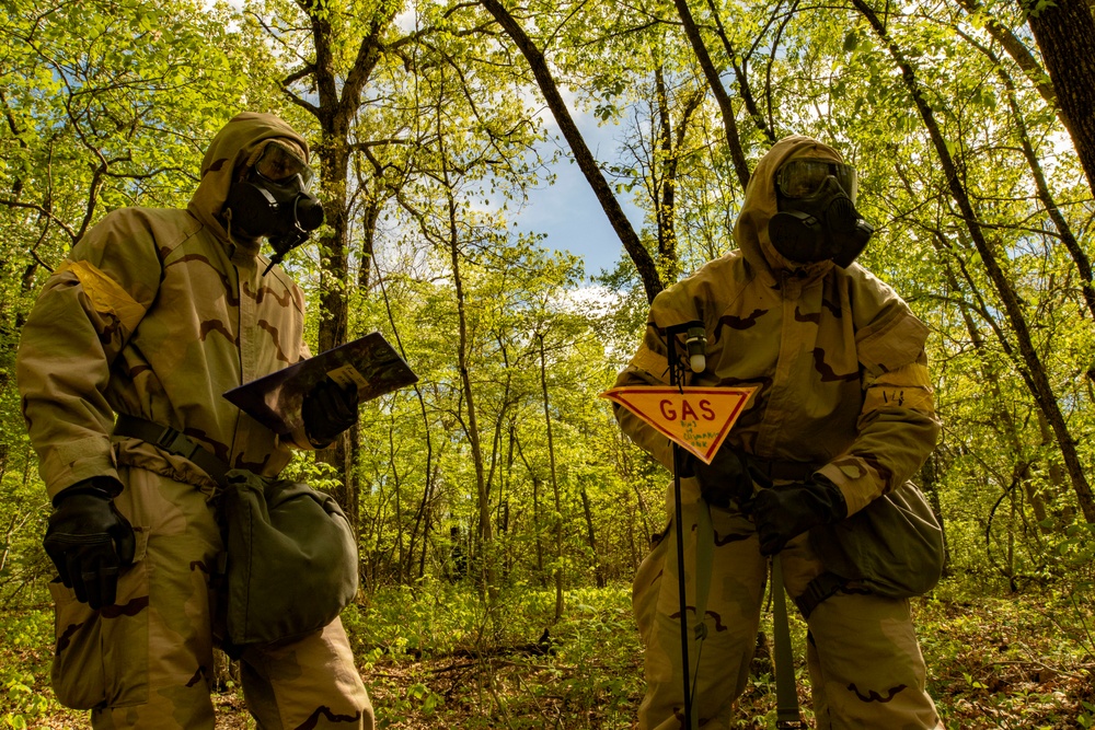 82nd Airborne Division Paratroopers complete day 2 of the 2019 Best CBRN Warrior Competition