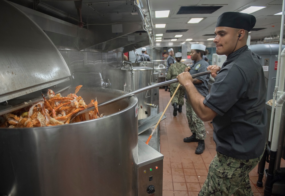 USS Makin Island re-opens the galley