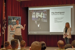 Tripler hosts celebrity victim advocates, Flip Rodriguez (ANW) and Sarah Rice (MTV) during SAAPM