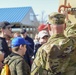 Soldiers raise flag for tour baseball