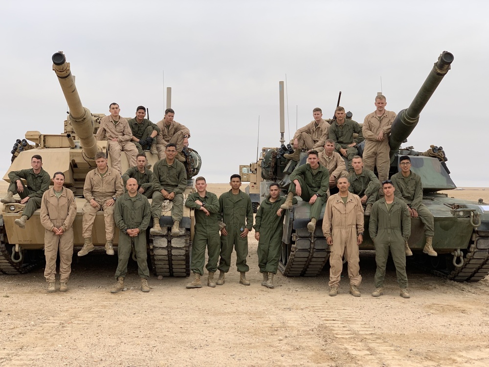 22nd MEU Tank Platoon Kuwait Training