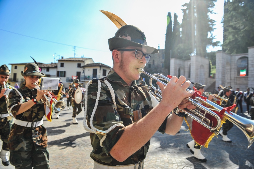 Musician performs during ceremony