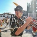 Musician performs during ceremony