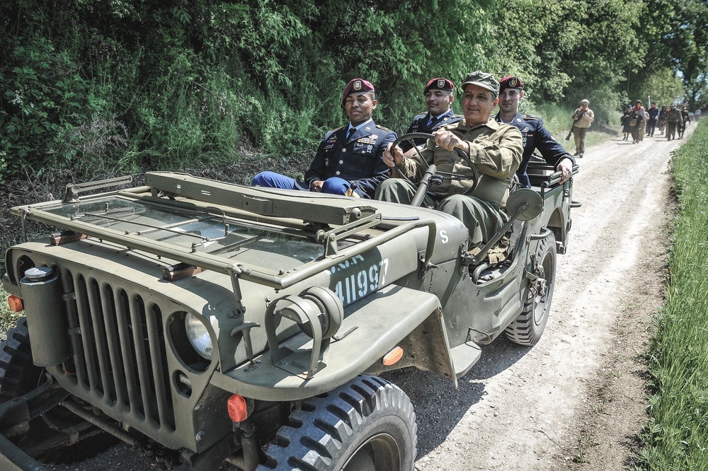 Paratroopers catch a ride