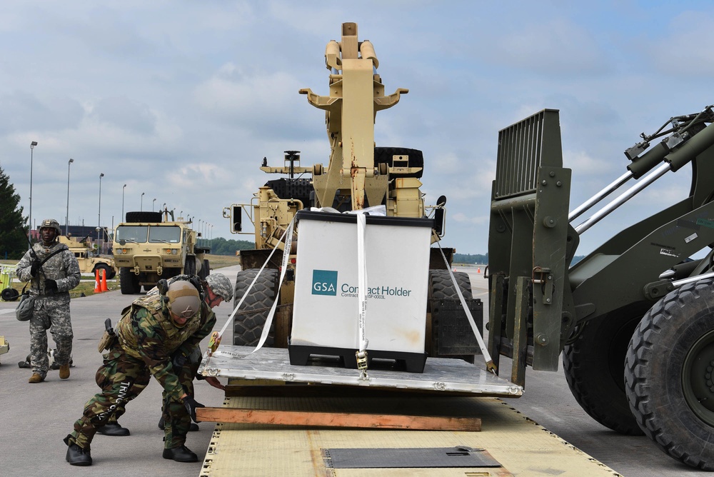 123rd Contingency Response Group establishes aerial port during Michigan exercise