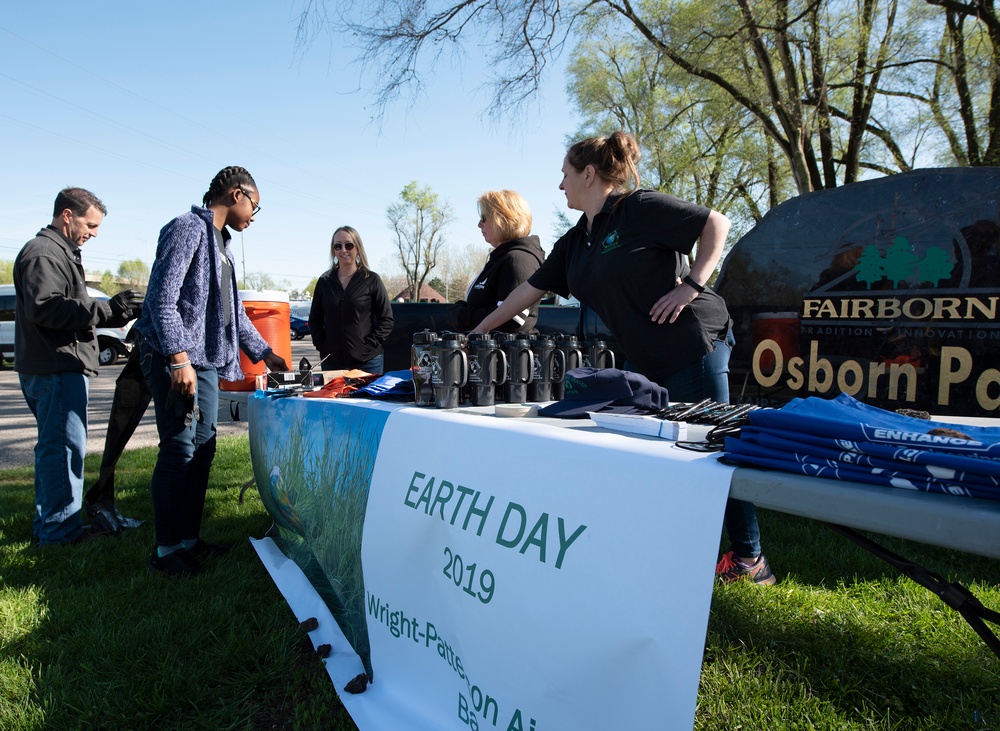 The 88th Civil Engineer Group environmental branch kick off Earth Day