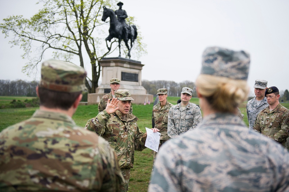 AFDW squadron commanders visit historic battlefield