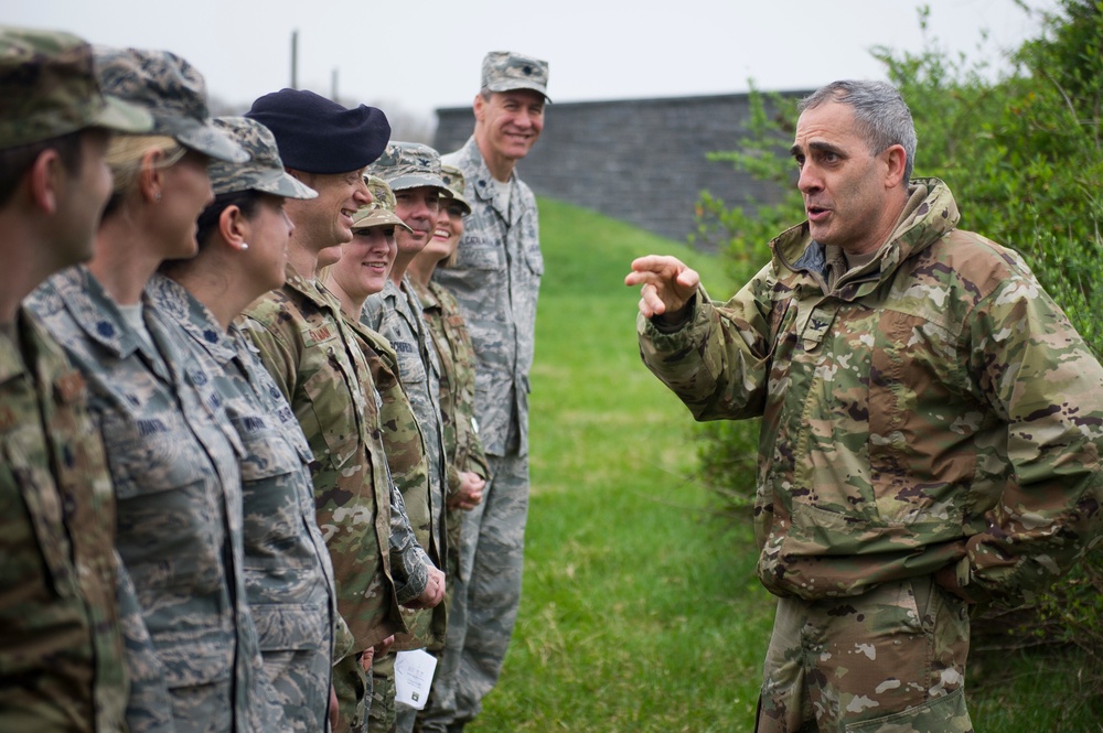 AFDW squadron commanders visit historic battlefield