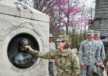 AFDW squadron commanders visit historic battlefield