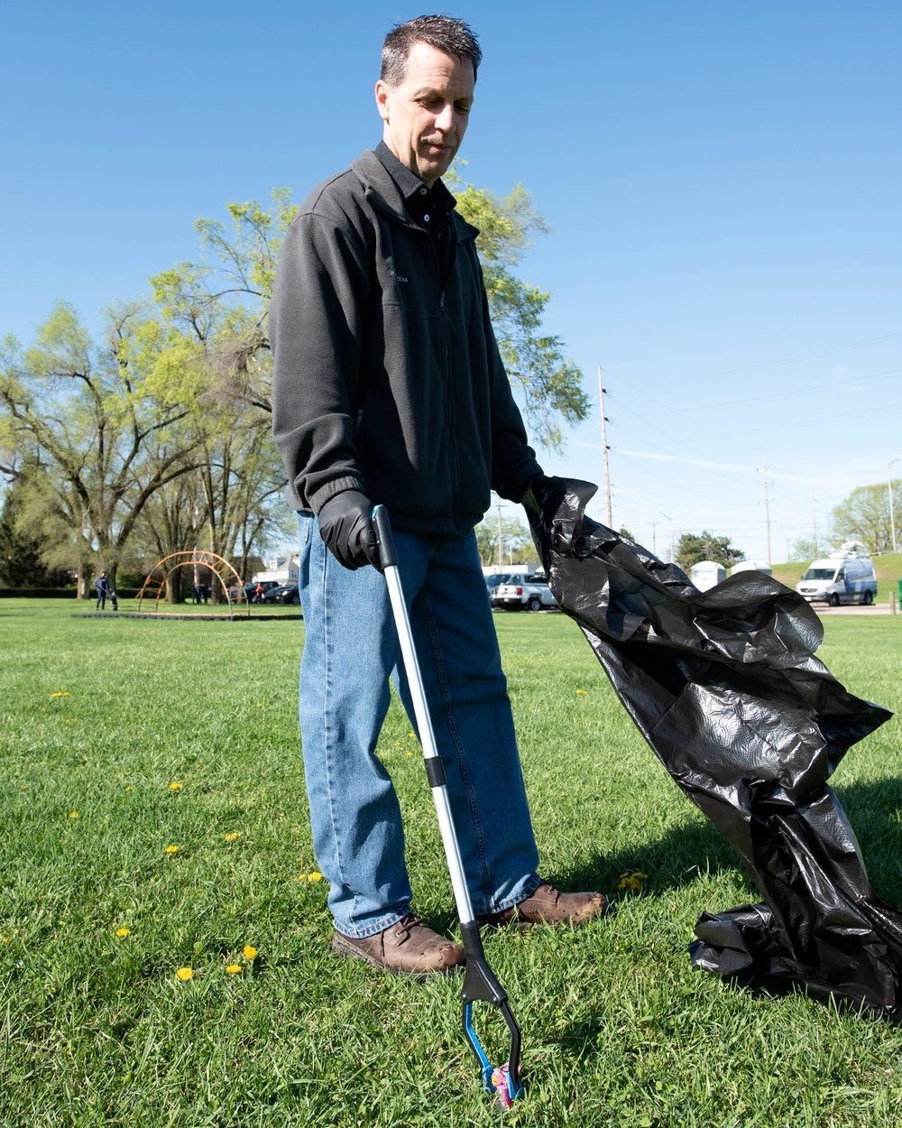 The 88th Civil Engineer Group environmental branch kick off Earth Day