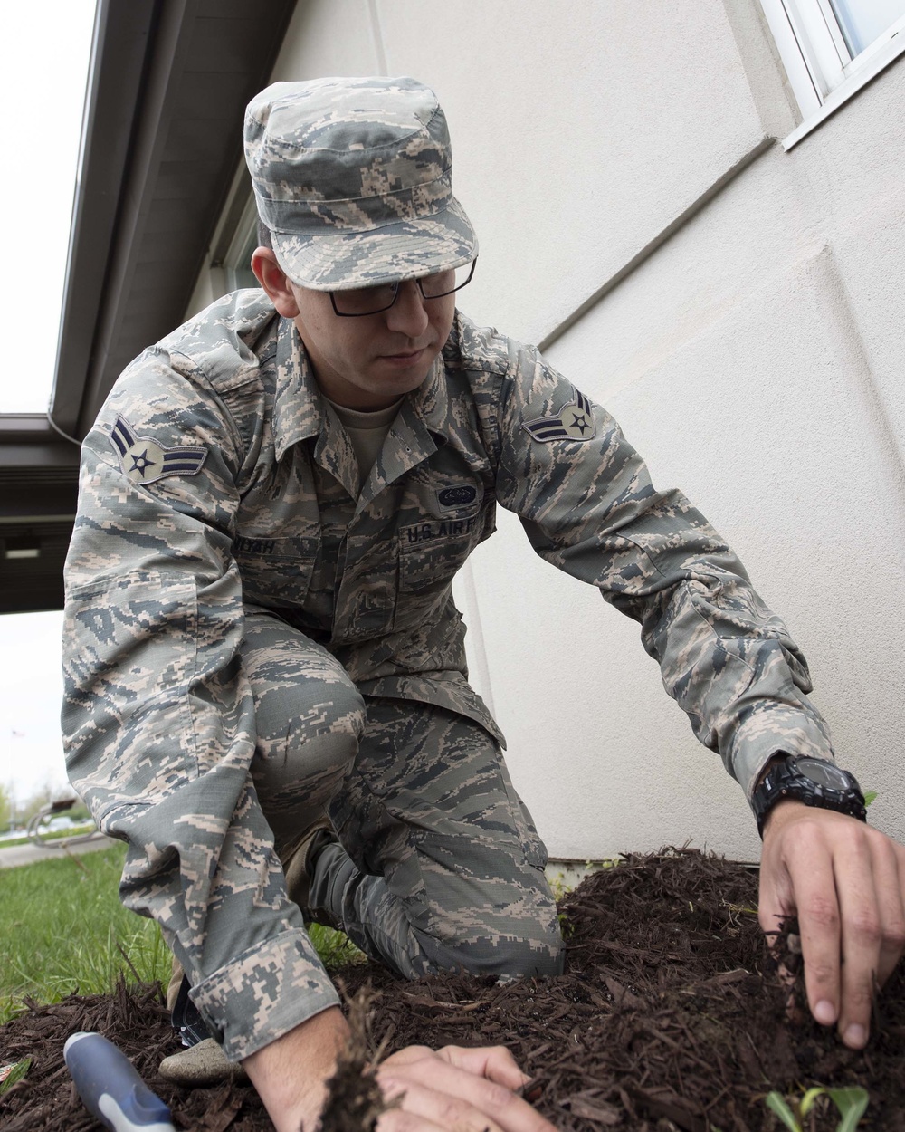 The 88th Civil Engineer Group environmental branch kick off Earth Day
