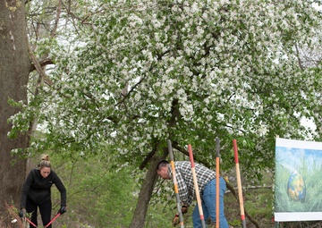 The 88th Civil Engineer Group environmental branch kick off Earth Day