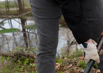 The 88th Civil Engineer Group environmental branch kick off Earth Day