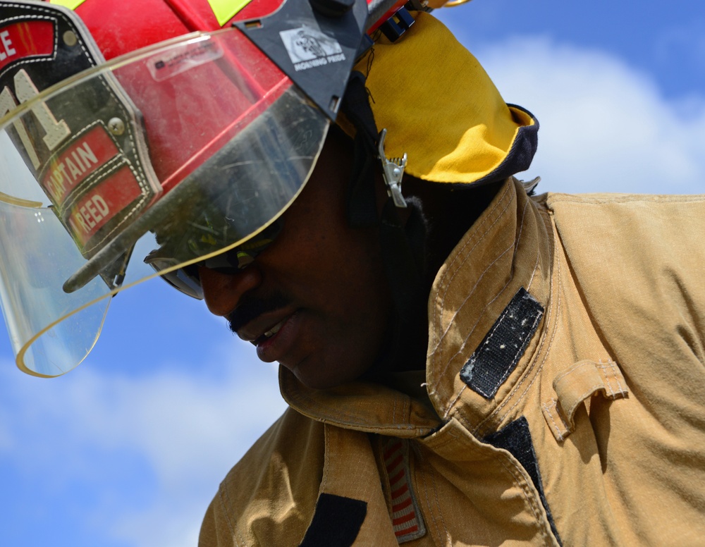 9th CES fire fighters test, certify firehoses