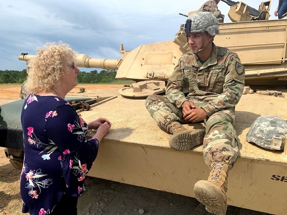 Educators talk with 316th Cavalry Brigade Soldiers