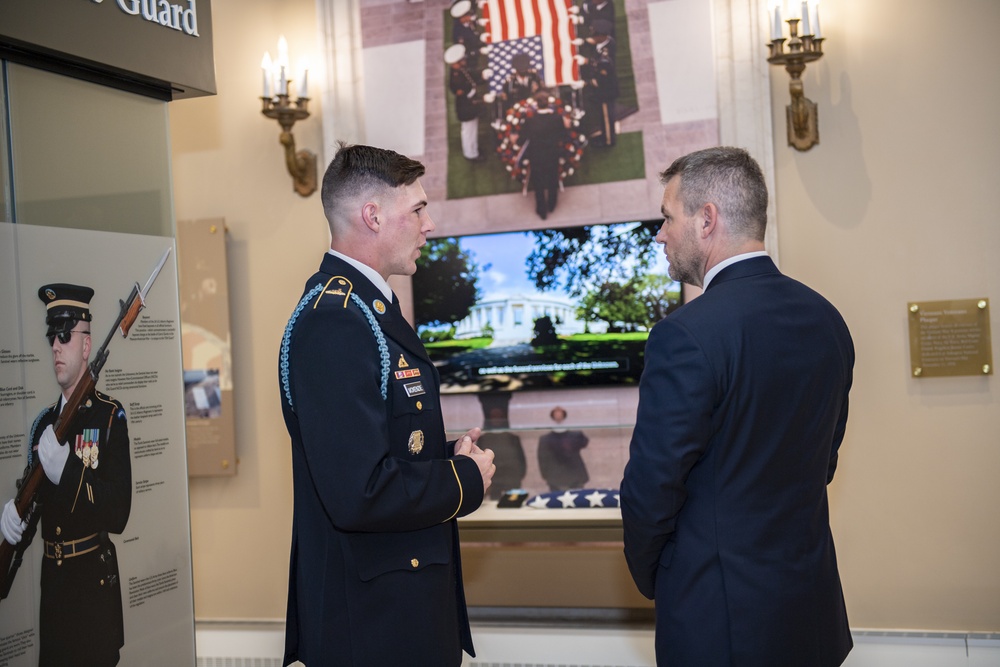 Prime Minister of Slovakia Peter Pellegrini Participates in a Wreath-Laying at the Tomb of the Unknown Soldier