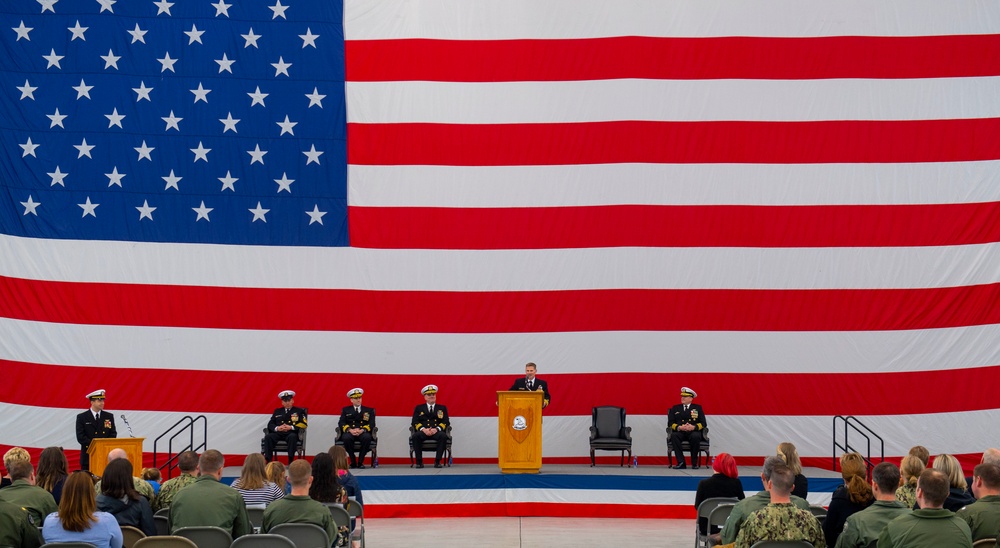&quot;Rooks&quot; of Electronic Attack Squadron (VAQ) 137 Conduct Change of Command Ceremony