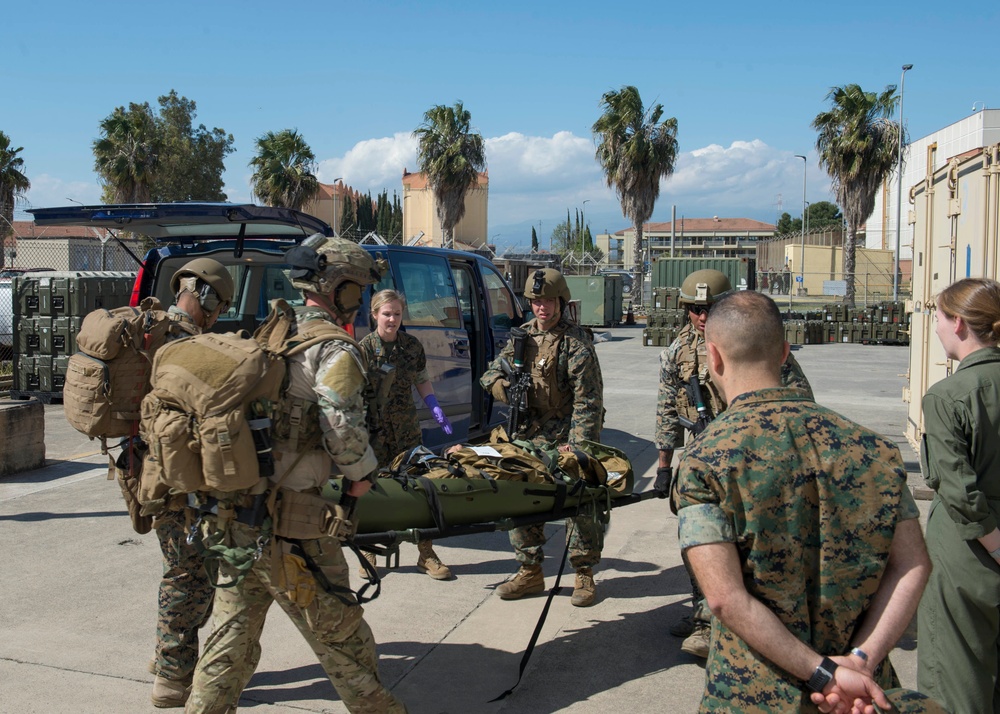 Marines Deployed onboard NAS Sigonella