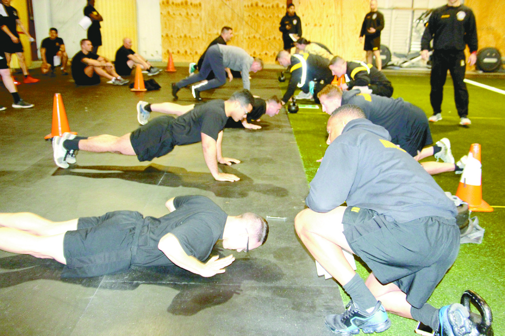 BJACH hosts Army Combat Fitness Test, Pose running training