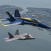 Blue Angels Fly With Raptors