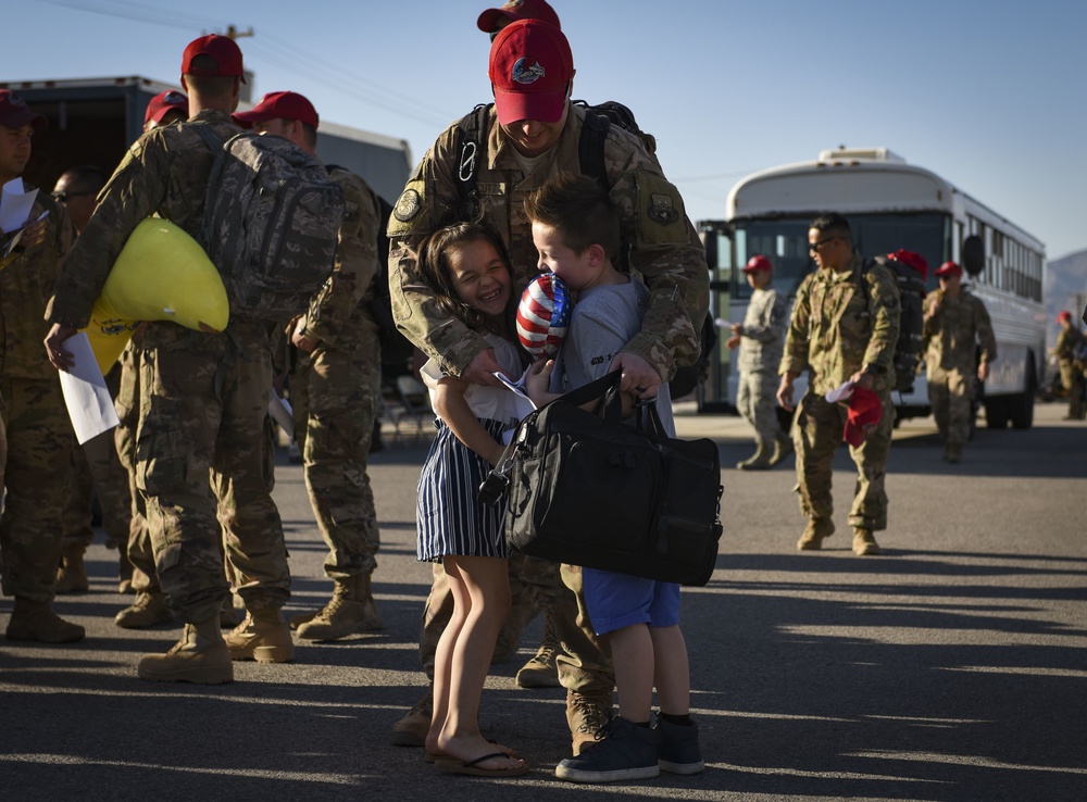 820th RED HORSE Airmen return home