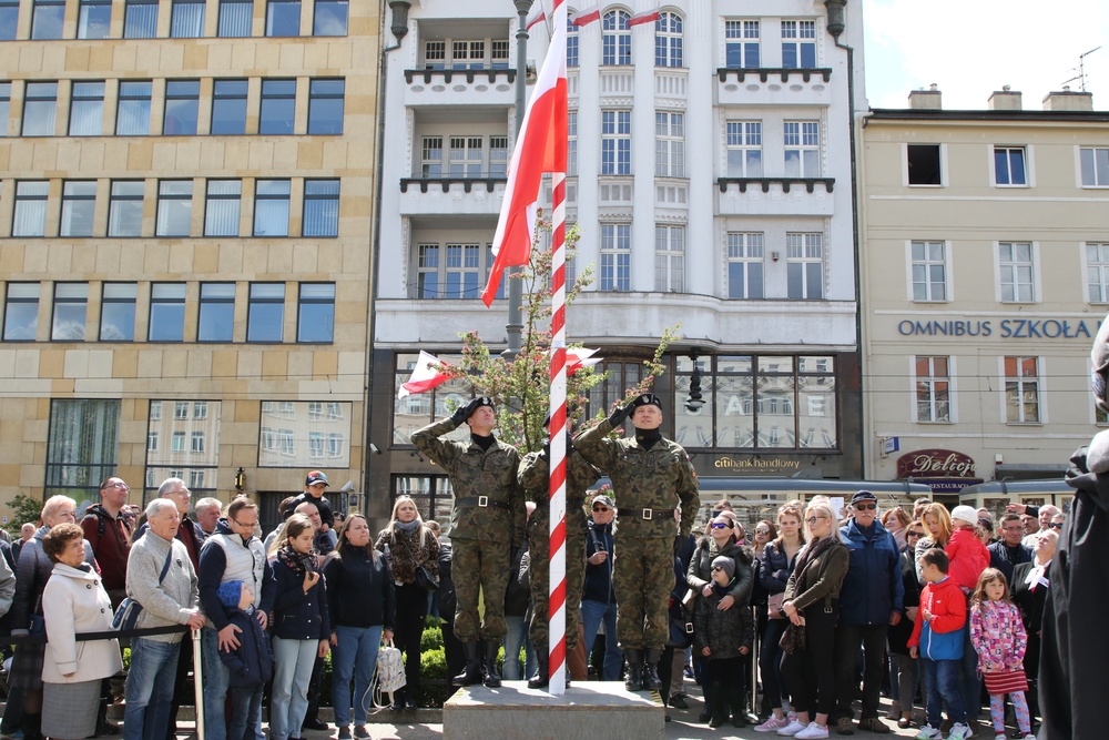 Poznan celebrates Constitution Day at Freedom Square