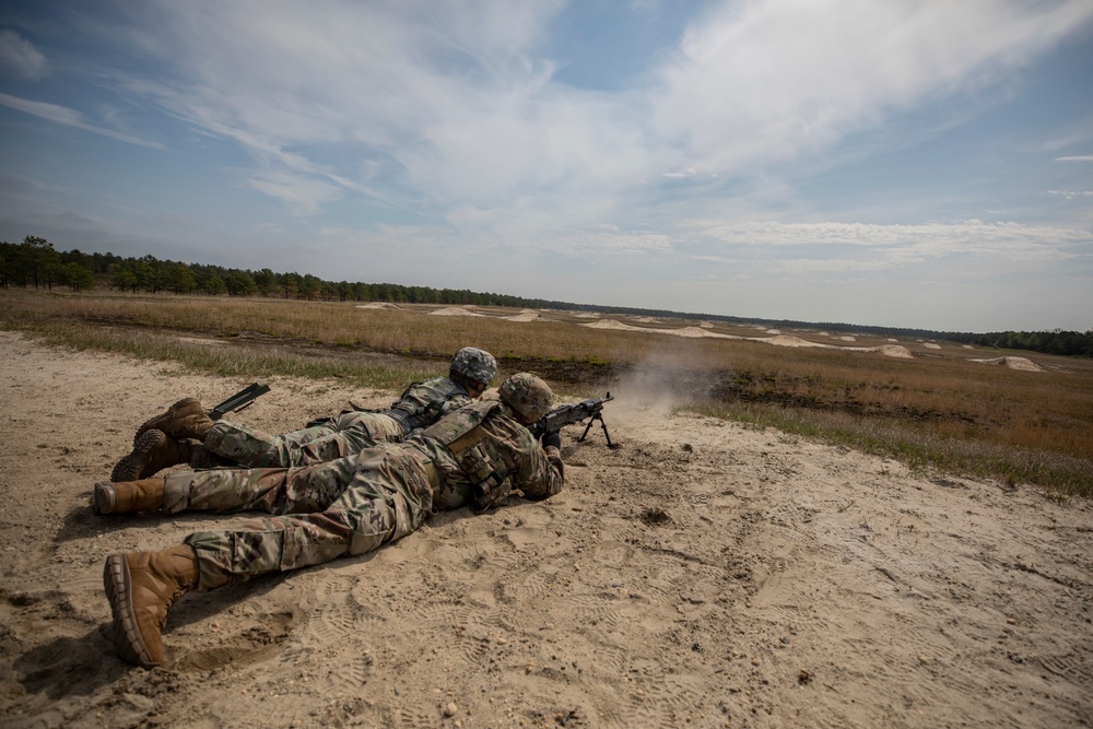 Infantry Advanced Leader Course fires heavy weapons