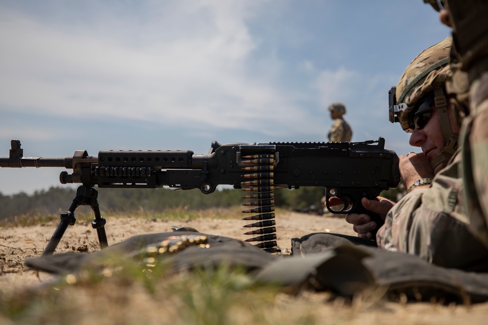 Infantry Advanced Leader Course fires heavy weapons