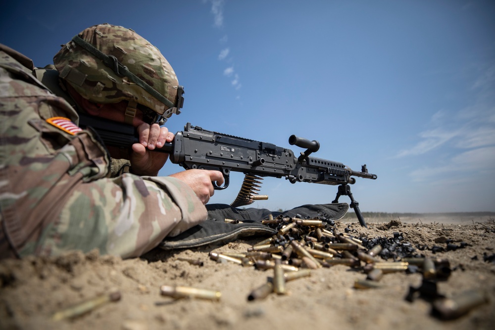 Infantry Advanced Leader Course fires heavy weapons