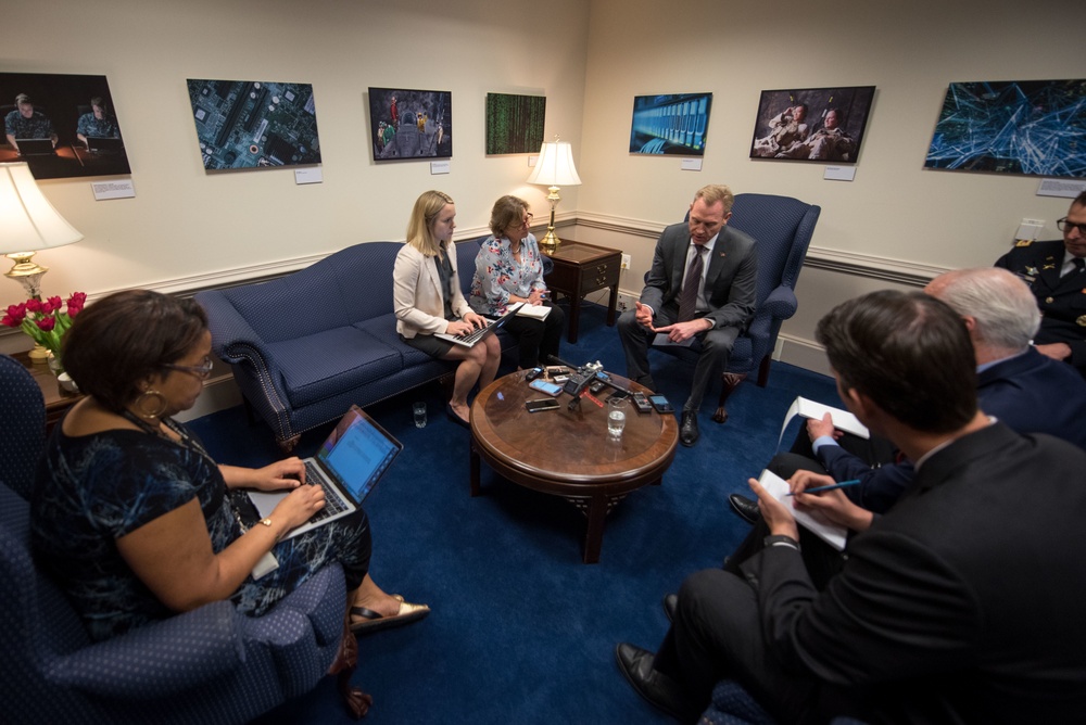 ASD speaks to reporters at the Pentagon