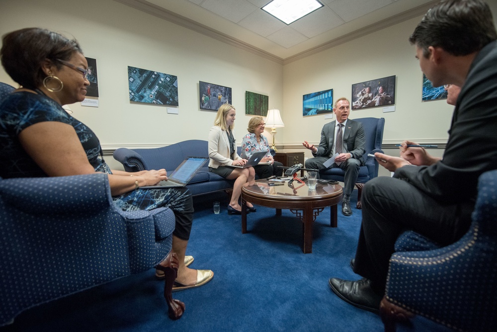 ASD speaks to reporters at the Pentagon