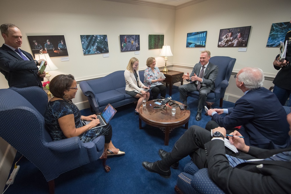 ASD speaks to reporters at the Pentagon