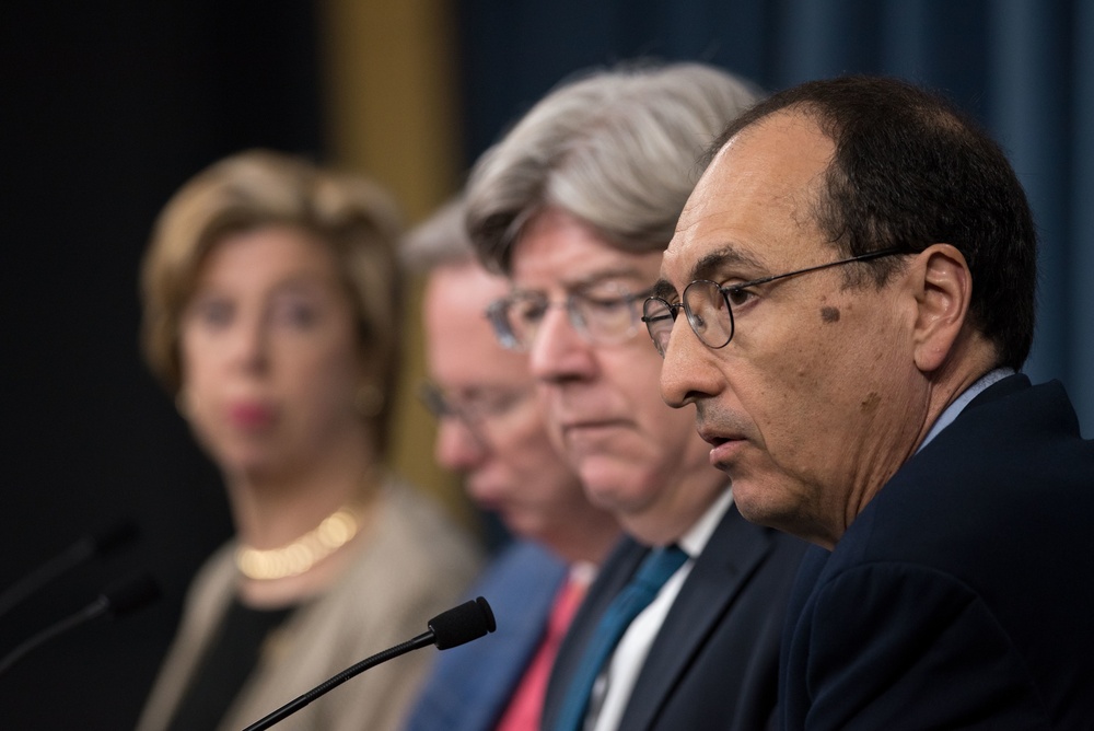 USD A&amp;S Lord holds press conference with DIB on SWAP