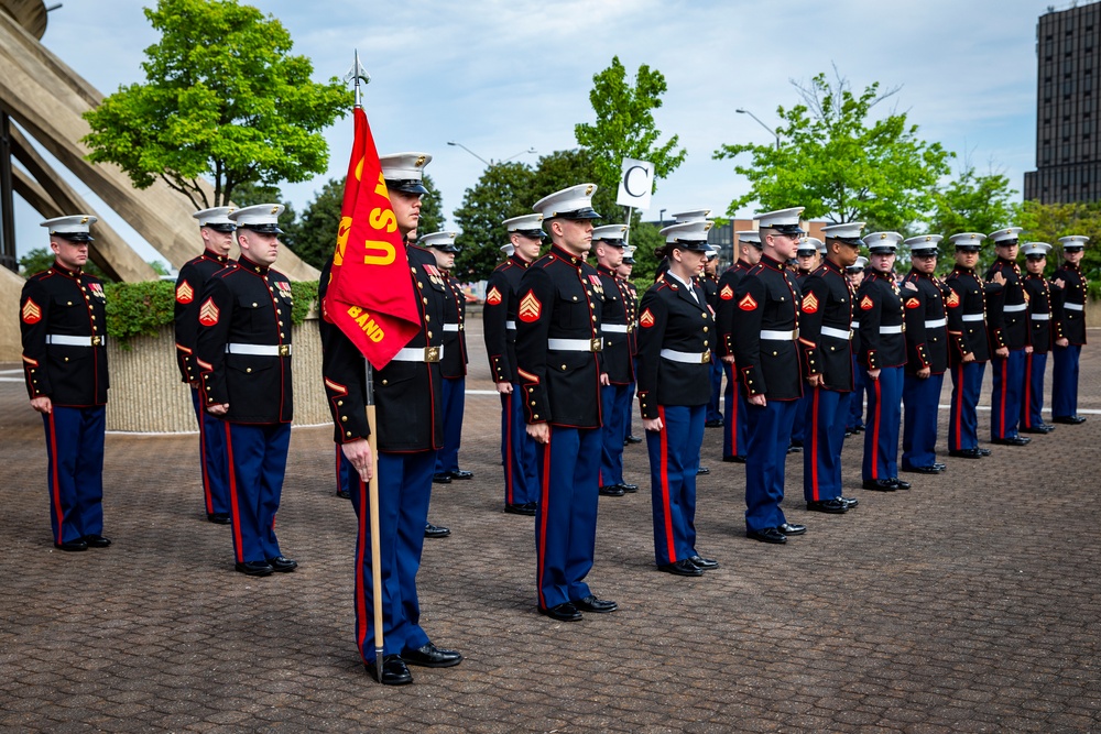 Vriginia International Tatto Dress Blues Inspection