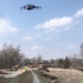 Drone captures repair work on Union Dike after 2019 flood event