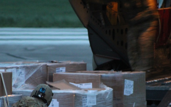 Task Force Aviation resupplies Task Force Ops at VR/GR19