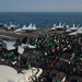 The aircraft carrier USS John C. Stennis (CVN 74) transits the Strait of Gibraltar