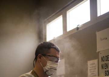 U.S. service members perform medical care at Innovative Readiness Training Puerto Rico 2019