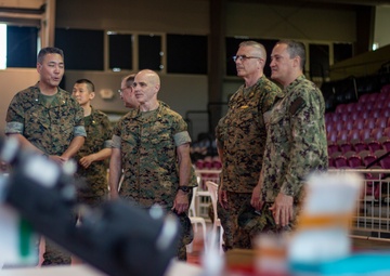 4th MLG commanding general, 4th Dental Battalion commanding officer visit service members supporting IRT Puerto Rico 2019