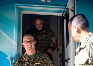 4th MLG commanding general, 4th Dental Battalion commanding officer visit service members supporting IRT Puerto Rico 2019