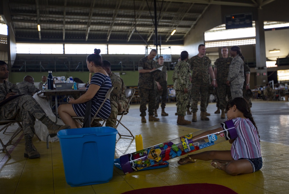 4th MLG commanding general, 4th Dental Battalion commanding officer visit service members supporting IRT Puerto Rico 2019