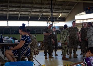 4th MLG commanding general, 4th Dental Battalion commanding officer visit service members supporting IRT Puerto Rico 2019
