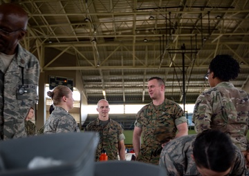 4th MLG commanding general, 4th Dental Battalion commanding officer visit service members supporting IRT Puerto Rico 2019