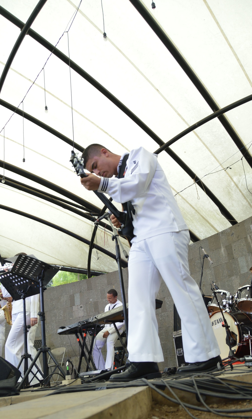 Seventh Fleet Band Indonesia Bus Tour